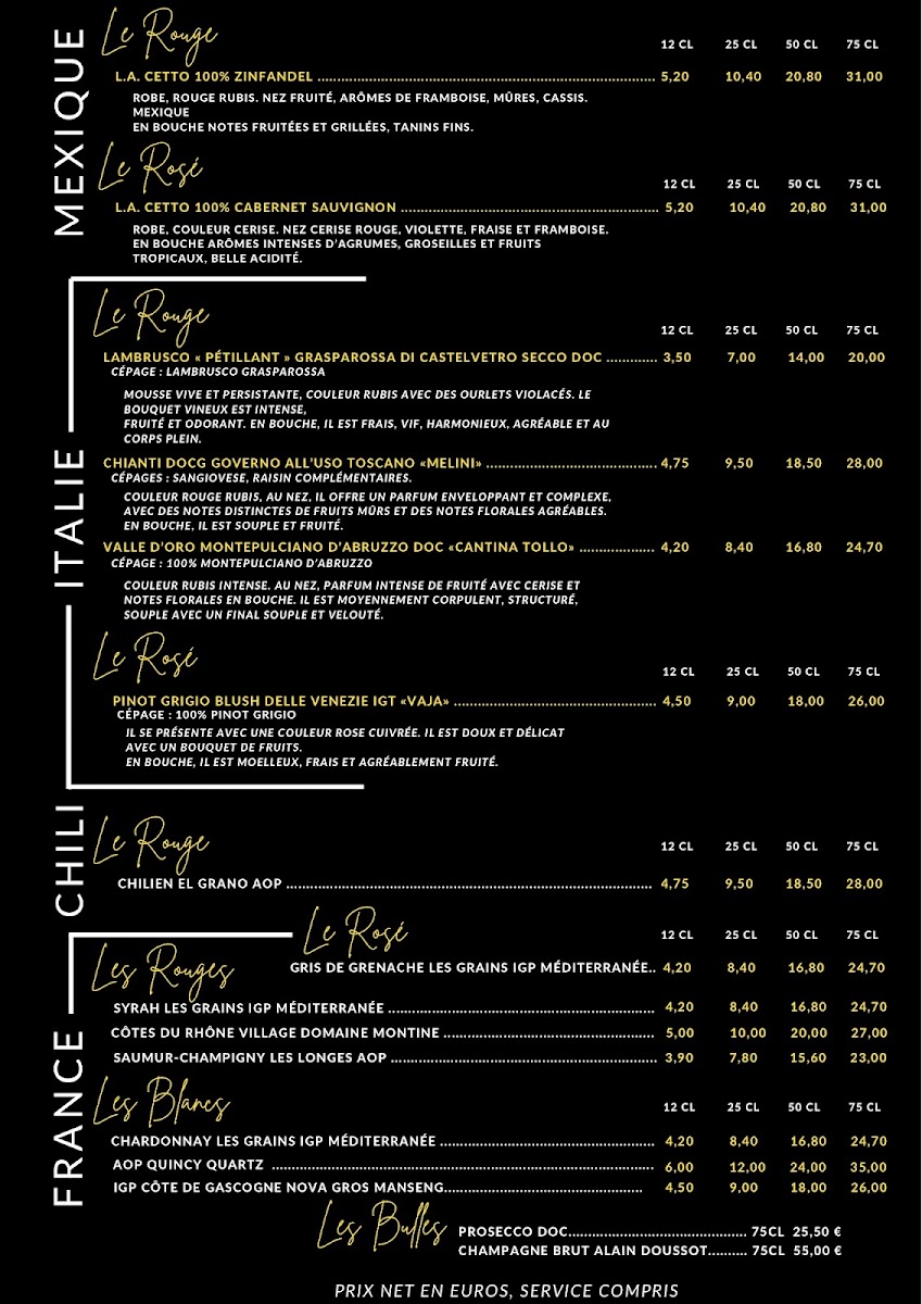 Menu Le Resto D'à Côté - Pizzeria-4